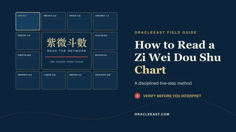 How to read a Zi Wei Dou Shu chart using the twelve palaces and five-step method