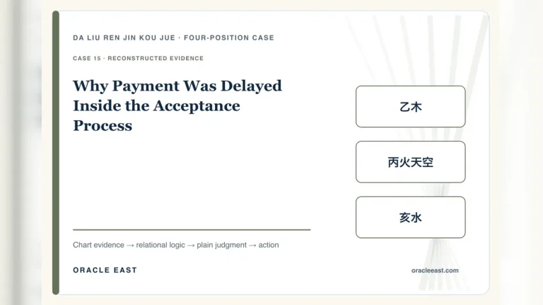 Why Payment Was Delayed Inside the Acceptance Process — reconstructed chart evidence and practical decision path