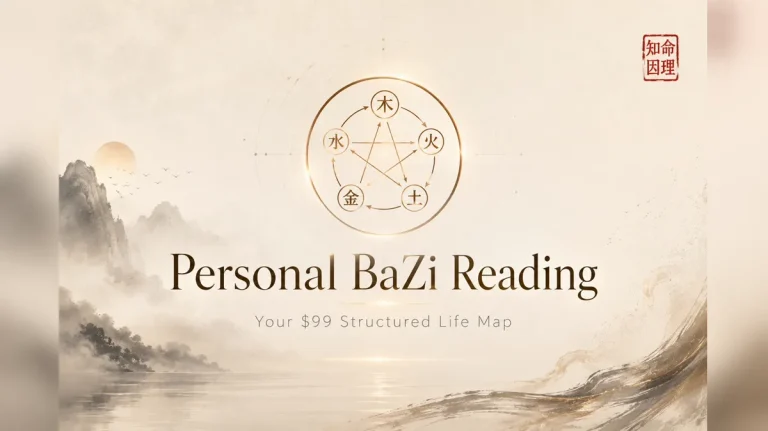 Personal BaZi Reading: $49 Limited-Time Life Map Guide editorial illustration