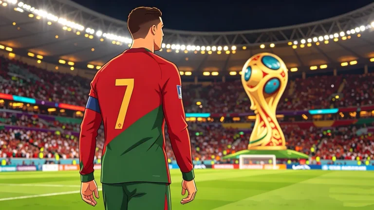 Cristiano Ronaldo 2026 World Cup Bazi: Gui You Luck Pillar Meets Pian Yin Duo Shi editorial illustration